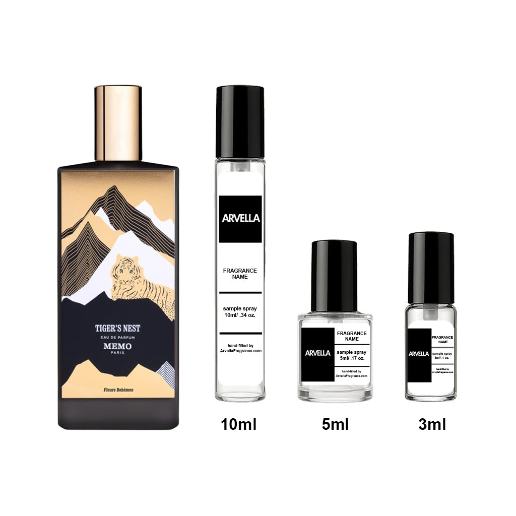 Memo Paris Tiger's Nest Sample 3ml Spray - Arvella Fragrance